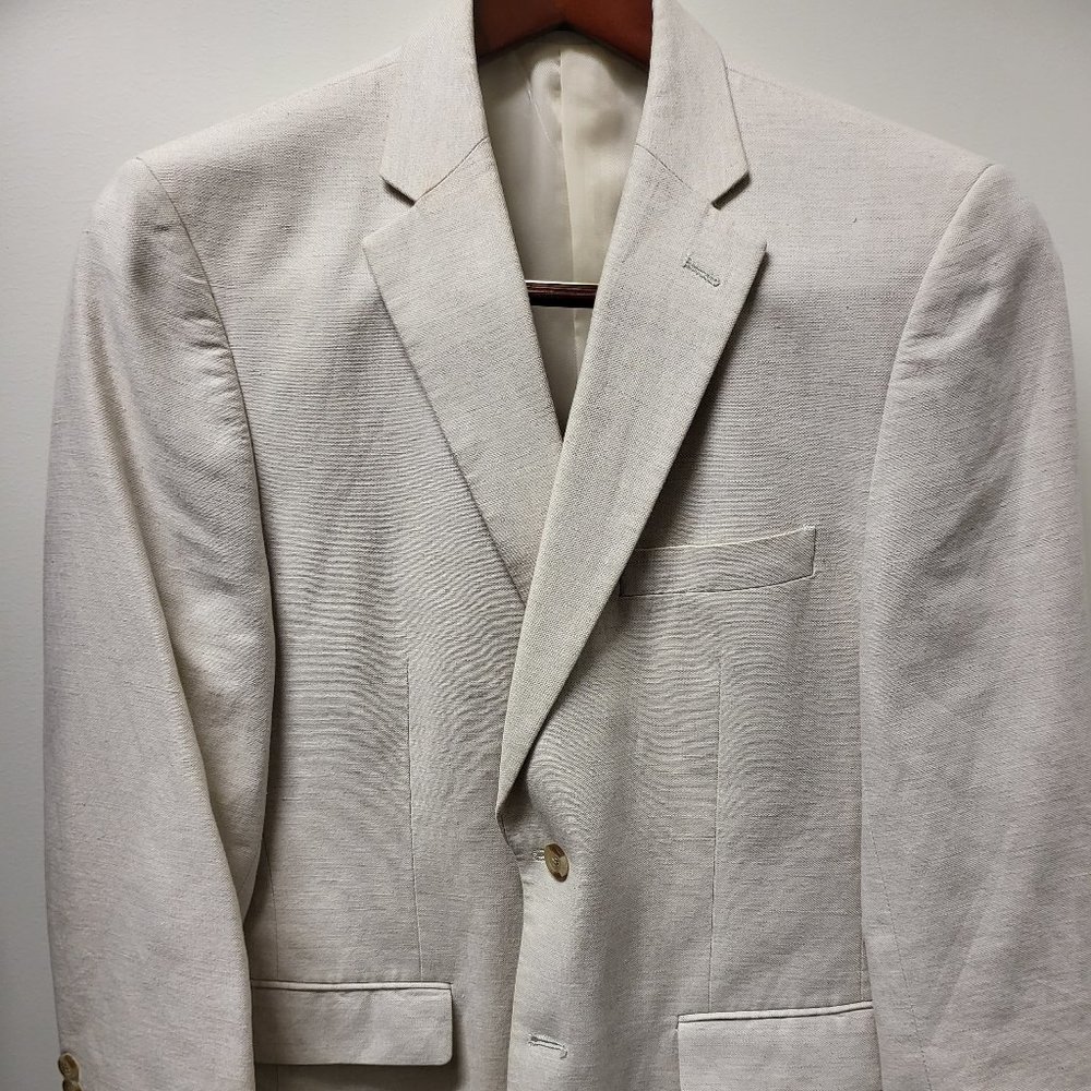 Club Room – Linen Sport Jacket - White